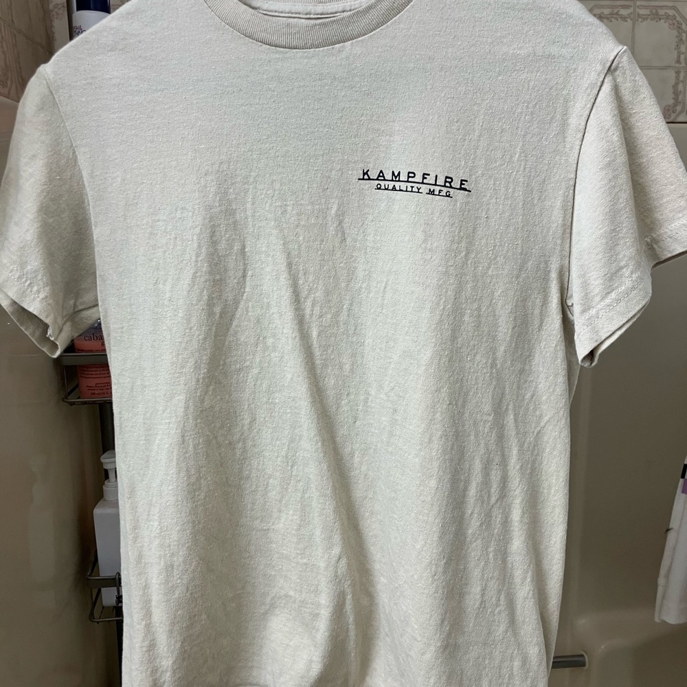 Cream Short Sleeve Tee Classic Fit